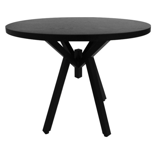[주문제작]M 천연무늬목 원형 테이블